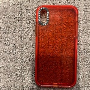 Casetify iPhone XS red phone case